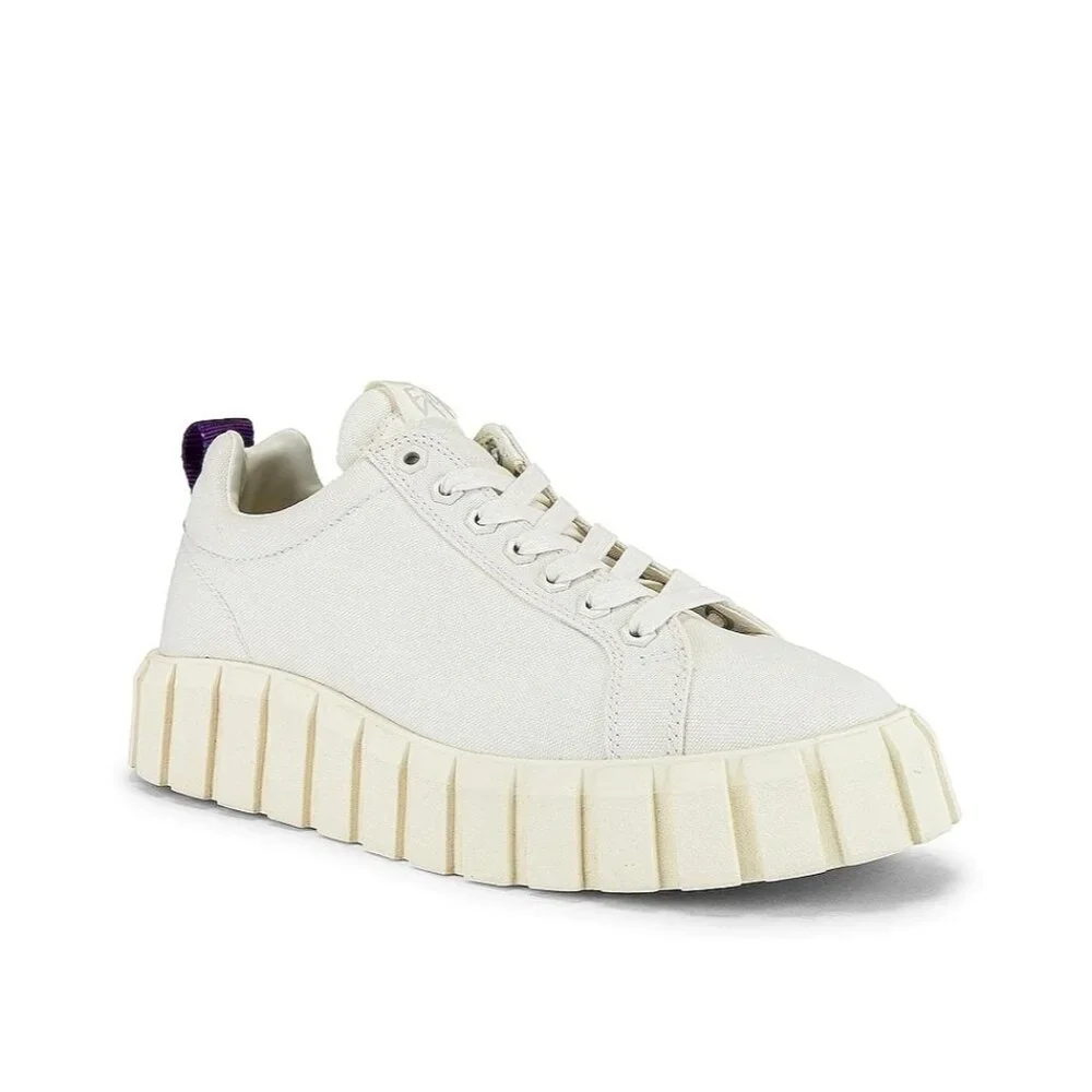 Eytys Odessa Canvas Sneakers in White 41 10 Womens New Nib With Box shoes